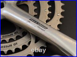 170mm x 135/74bcd Campagnolo record 10 speed triple crank set 52/42/30