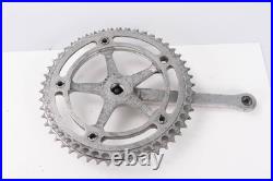 1958 1st gen CAMPAGNOLO RECORD VINTAGE CRANKSET 50S OLD 175 mm ROAD BIKE BICYCLE