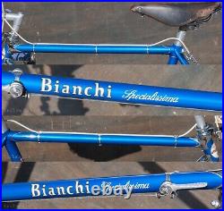 1960 Vintage Bianchi Specialissima ROAD BIKE 53cm NOS Campagnolo Record Bicycle