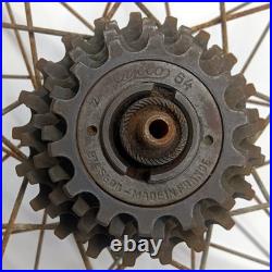 1964 BICYCLE WHEEL 622, Campagnolo Record hub, Cyclo Freewheel, Gnutti, Fiamme