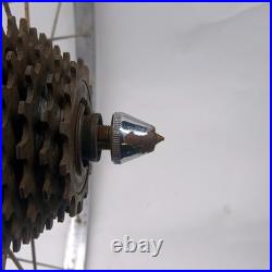 1964 BICYCLE WHEEL 622, Campagnolo Record hub, Cyclo Freewheel, Gnutti, Fiamme