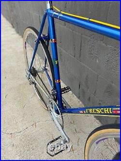 1980's Freschi Supreme Super Criterium Vintage Steel Road Bike Camapagnolo 55cm