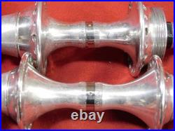 1st Gen 1984/85 Campagnolo 322/101 C-Record Low Flange 36 Hole Hubs & Skewers