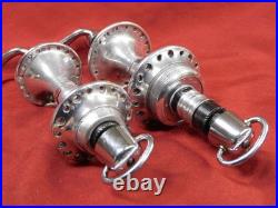 1st Gen 1984/85 Campagnolo 322/101 C-Record Low Flange 36 Hole Hubs & Skewers