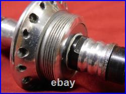 1st Gen 1984/85 Campagnolo 322/101 C-Record Low Flange 36 Hole Hubs & Skewers