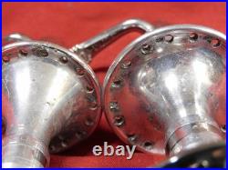 1st Gen 1984/85 Campagnolo 322/101 C-Record Low Flange 36 Hole Hubs & Skewers