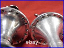 1st Gen 1984/85 Campagnolo 322/101 C-Record Low Flange 36 Hole Hubs & Skewers
