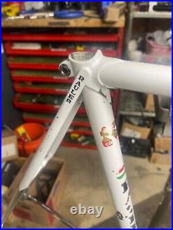 60cm Rauler Record SLX Columbus Campagnolo Road Bike White