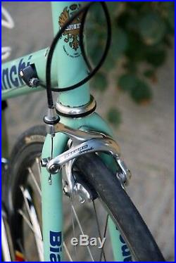 Bianchi racing bike 1996 campagnolo record 8v omas wheelset italian steel bike