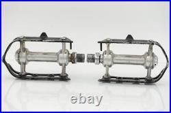 CAMPAGNOLO 1037 SUPERLEGGERI RECORD PEDALS STEEL VINTAGE QUILL OLD ROAD BIKE 80s