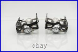 CAMPAGNOLO 1037 SUPERLEGGERI RECORD PEDALS STEEL VINTAGE QUILL OLD ROAD BIKE 80s