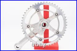 CAMPAGNOLO C RECORD TRACK CRANKSET 51t TRACK BIKE VINTAGE BICYCLE SQUARE 51 90S