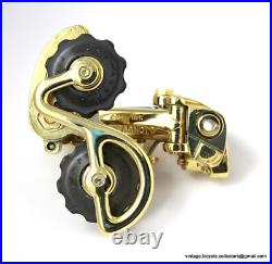 CAMPAGNOLO NUOVO RECORD 1968 PATENT ONLY REAR DERAILLEUR GOLD PLATED with BOX CAMPAGNOLO NUOVO RECORD 1968 PATENT ONLY REAR DERAILLEUR GOLD PLATED with BOX
