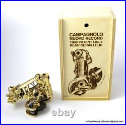 CAMPAGNOLO NUOVO RECORD 1968 PATENT ONLY REAR DERAILLEUR GOLD PLATED with BOX CAMPAGNOLO NUOVO RECORD 1968 PATENT ONLY REAR DERAILLEUR GOLD PLATED with BOX