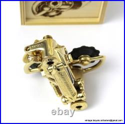 CAMPAGNOLO NUOVO RECORD 1968 PATENT ONLY REAR DERAILLEUR GOLD PLATED with BOX CAMPAGNOLO NUOVO RECORD 1968 PATENT ONLY REAR DERAILLEUR GOLD PLATED with BOX