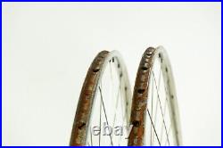 CAMPAGNOLO NUOVO RECORD NISI WHEELS ROAD BIKE 700c VINTAGE OLD TUBULAR 120 mm