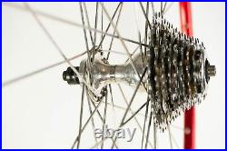CAMPAGNOLO RECORD 1998 WHEELS AMBROSIO EXCELLENCE 9 SPEED ROAD BIKE 700c RED 90S