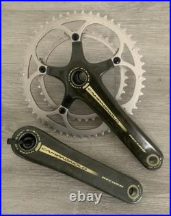 CAMPAGNOLO RECORD CRANKSET DOUBLE 53-39 TOOTH 177.5 MM ARMS 10 OR 9 SPEED With BB