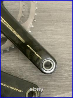 CAMPAGNOLO RECORD CRANKSET DOUBLE 53-39 TOOTH 177.5 MM ARMS 10 OR 9 SPEED With BB