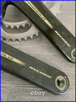 CAMPAGNOLO RECORD CRANKSET DOUBLE 53-39 TOOTH 177.5 MM ARMS 10 OR 9 SPEED With BB
