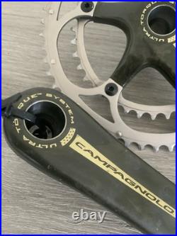 CAMPAGNOLO RECORD CRANKSET DOUBLE 53-39 TOOTH 177.5 MM ARMS 10 OR 9 SPEED With BB
