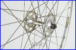 CAMPAGNOLO RECORD HIGH FLANGE HUB NISI 36h FRONT WHEEL TUBULAR VINTAGE ROAD BIKE