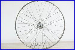 CAMPAGNOLO RECORD HIGH FLANGE HUB NISI 36h FRONT WHEEL TUBULAR VINTAGE ROAD BIKE