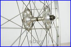 CAMPAGNOLO RECORD HIGH FLANGE HUB NISI 36h FRONT WHEEL TUBULAR VINTAGE ROAD BIKE