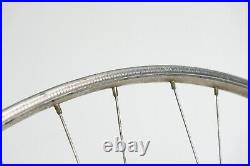 CAMPAGNOLO RECORD HIGH FLANGE HUB NISI 36h FRONT WHEEL TUBULAR VINTAGE ROAD BIKE