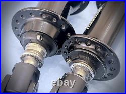 CAMPAGNOLO RECORD HUBS SET 32H 9/12s 32 holes excellent condition VGC