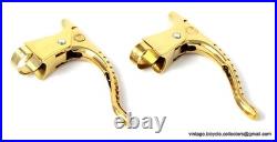 CAMPAGNOLO SUPER RECORD BRAKE LEVERS 80S for Vintage Eroica Race Bike Italy