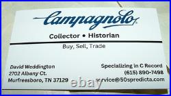 Campagnolo 50th Anniversary Shifter Set Down Tube Braze- on Friction Lever NOS