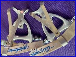Campagnolo C-RECORD 305/501 PEDALS + Campy Alloy Clips / Straps 1980's Road Bike