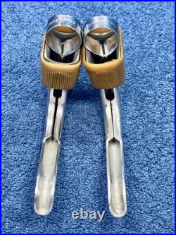 Campagnolo Nuovo Record Brake Levers Early Type Polished With Nice Remade Hoods