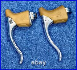 Campagnolo Nuovo Record Brake Levers Early Type Polished With Nice Remade Hoods
