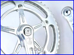 Campagnolo Nuovo Record Crankset 170mm Vintage Bike 52-49 chainrings 1973 NOS