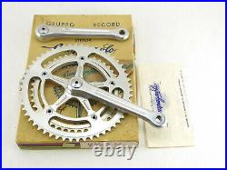 Campagnolo Nuovo Record Crankset 170mm Vintage Bike 54-44 chainrings 1974 NOS