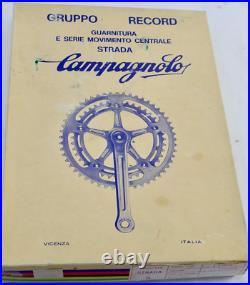 Campagnolo Nuovo Record Crankset 172.5mm 52-42 chainrings NOS