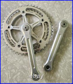 Campagnolo Nuovo Record Crankset 50/42 170mm with Campagnolo Dust Caps Vintage