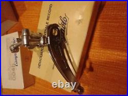 Campagnolo Nuovo Record Front Derailleur 28.6 Vintage Racing Bicycle 3 hole NOS