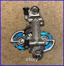 Campagnolo Nuovo Record Rear Derailleur Road Bike 1979 Alloy Blue Sealed Pulleys