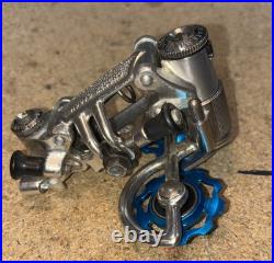 Campagnolo Nuovo Record Rear Derailleur Road Bike 1979 Alloy Blue Sealed Pulleys