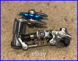 Campagnolo Nuovo Record Rear Derailleur Road Bike 1979 Alloy Blue Sealed Pulleys