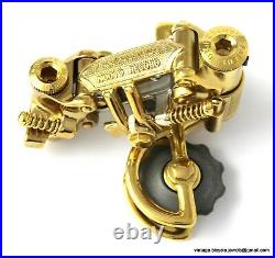 Campagnolo Nuovo Record Rear Mech Gear Derailleur Gold Plated Vintage Race Bike