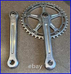 Campagnolo Nuovo Record tandem captain crankset pista 42t Reverse pedal threads Campagnolo Nuovo Record tandem captain crankset pista 42t Reverse pedal threads