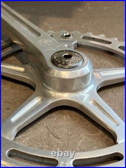 Campagnolo Nuovo Record tandem captain crankset pista 42t Reverse pedal threads Campagnolo Nuovo Record tandem captain crankset pista 42t Reverse pedal threads