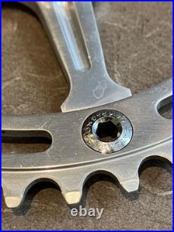 Campagnolo Nuovo Record tandem captain crankset pista 42t Reverse pedal threads Campagnolo Nuovo Record tandem captain crankset pista 42t Reverse pedal threads