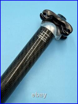Campagnolo RECORD 27.2mm x 250mm Carbon Fiber Classic Seatpost GOOD-VGOOD USED