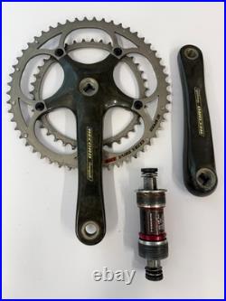Campagnolo Record 172.5 mm 10-Speed 53/39T Carbon Crankset, Used