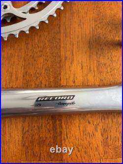Campagnolo Record 175mm Double Road Bike Crankset With Bolts